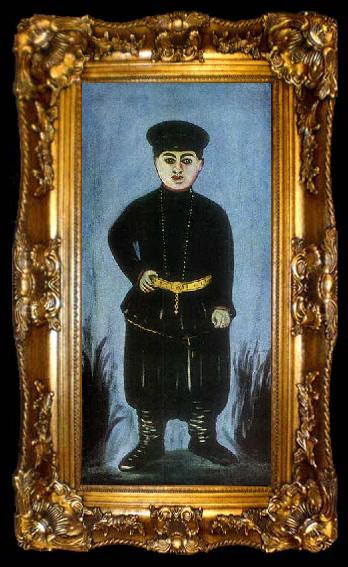 framed  Niko Pirosmani Oil painting cloth, ta009-2